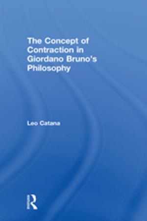 Cover of the book The Concept of Contraction in Giordano Bruno's Philosophy by Patsy Healey