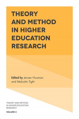 Cover of the book Theory and Method in Higher Education Research by 