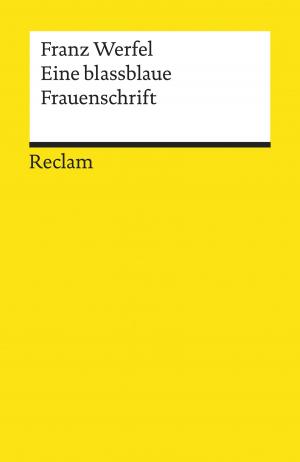 Book cover of Eine blassblaue Frauenschrift
