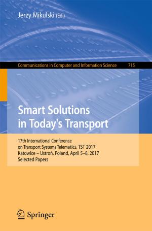 Cover of the book Smart Solutions in Today’s Transport by Cesar Gonzalez-Perez