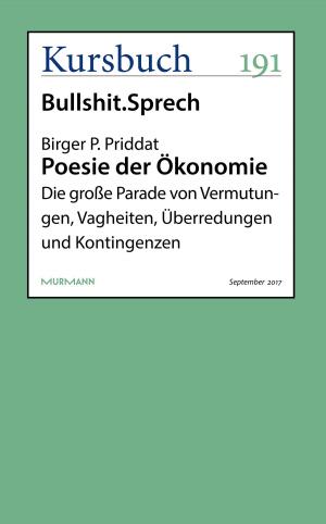 Cover of the book Poesie der Ökonomie by Bernd Stiegler