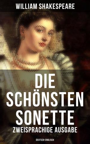 Book cover of Die schönsten Sonette von William Shakespeare (Zweisprachige Ausgabe: Deutsch-Englisch)