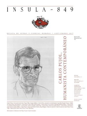Cover of the book Carlos Pujol, humanista contemporáneo (Ínsula n° 849, septiembre 2017) by Mónica Mendoza Castillo