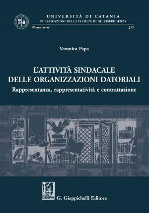 Cover of the book Attività sindacale delle organizzazioni datoriali by Annalisa Gualdani