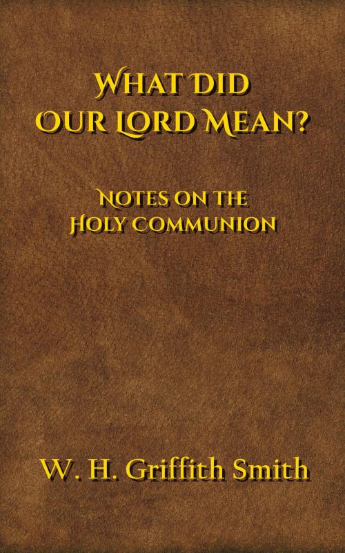 Cover of the book What Did Our Lord Mean? by W. H. Griffith Thomas, CrossReach Publications