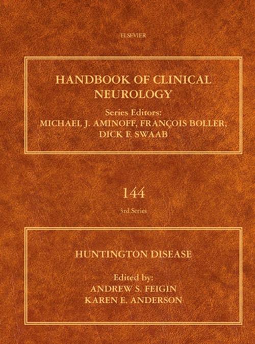 Cover of the book SPEC – Handbook of Clinical Neurology, Volume 144, Huntington Disease, 12-Month Access, eBook by Andrew S. Feigin, Karen E. Anderson, Elsevier Science