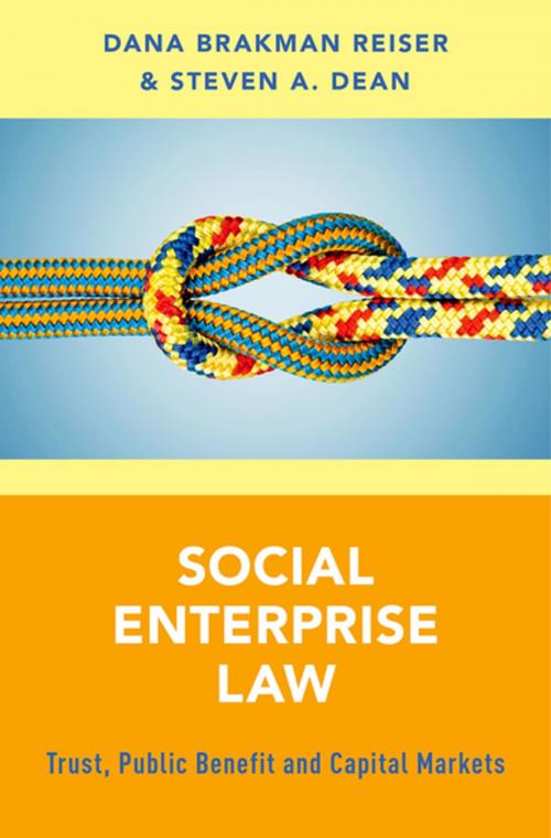 Cover of the book Social Enterprise Law by Dana Brakman Reiser, Steven A. Dean, Oxford University Press