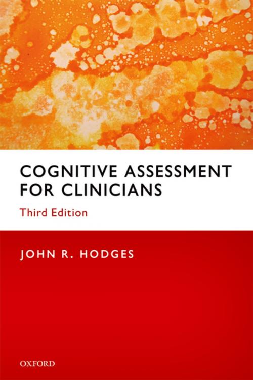 Cover of the book Cognitive Assessment for Clinicians by John R. Hodges, OUP Oxford