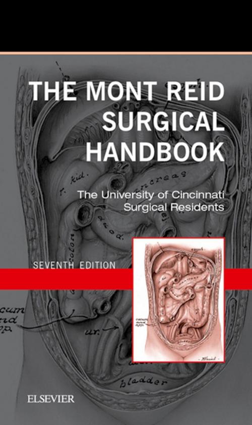 Cover of the book The Mont Reid Surgical Handbook E-Book by The University of Cincinnati Residents, Amy Makley, MD, Elsevier Health Sciences
