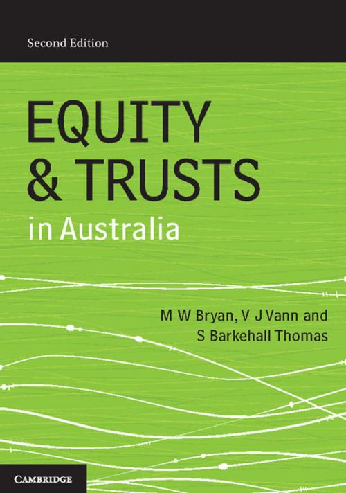 Cover of the book Equity and Trusts in Australia by Michael Bryan, Vicki Vann, Susan Barkehall Thomas, Cambridge University Press