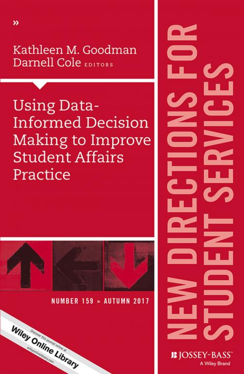 Cover of the book Using Data-Informed Decision Making to Improve Student Affairs Practice by , Wiley