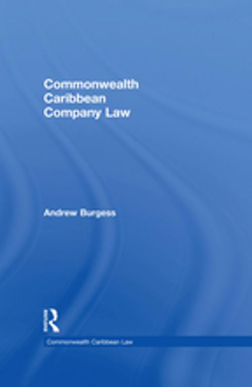 Cover of the book Commonwealth Caribbean Company Law by Andrew Burgess, Taylor and Francis