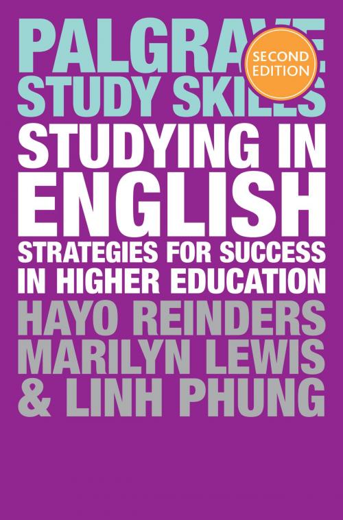 Cover of the book Studying in English by Hayo Reinders, Linh Phung, Marilyn Lewis, Macmillan Education UK