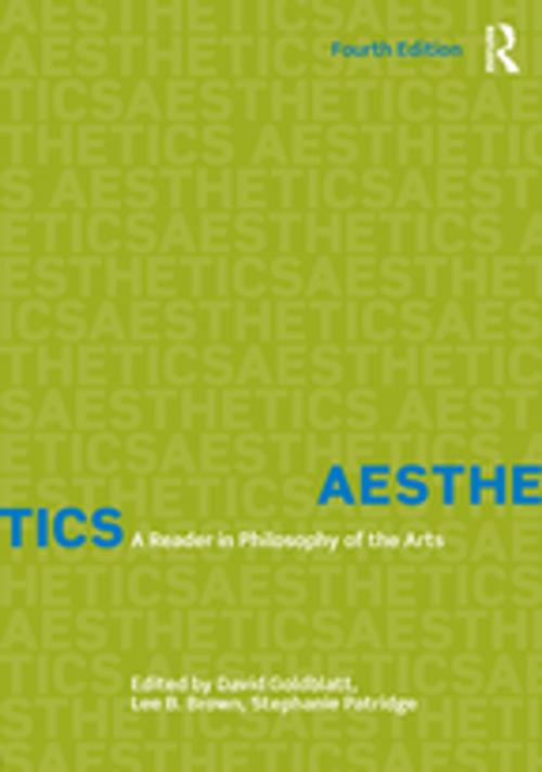 Cover of the book Aesthetics by David Goldblatt, Stephanie Patridge, Lee B. Brown, Taylor and Francis