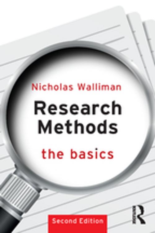 Cover of the book Research Methods: The Basics by Nicholas Walliman, Taylor and Francis