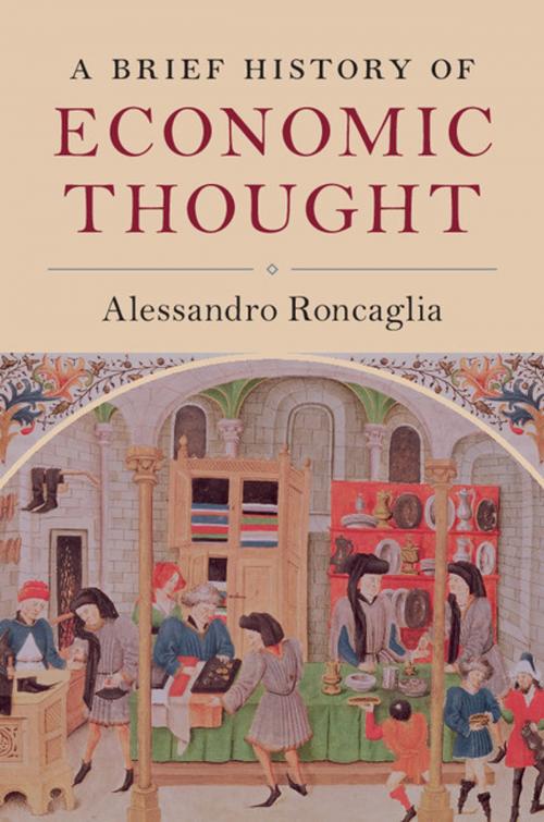 Cover of the book A Brief History of Economic Thought by Alessandro Roncaglia, Cambridge University Press