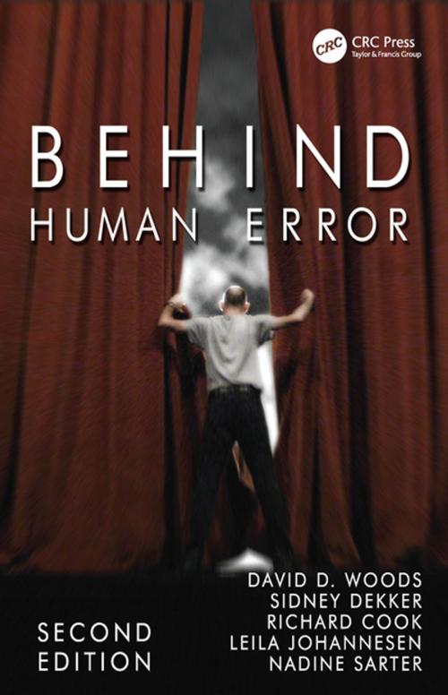 Cover of the book Behind Human Error by David D. Woods, Sidney Dekker, Richard Cook, Leila Johannesen, Nadine Sarter, CRC Press