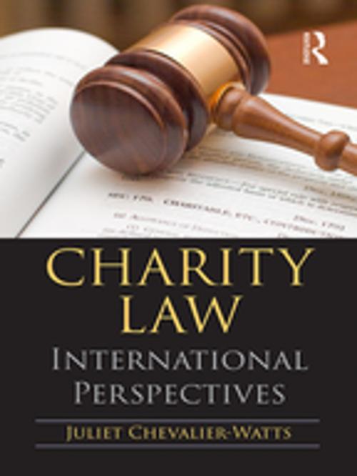 Cover of the book Charity Law by Juliet Chevalier-Watts, Taylor and Francis