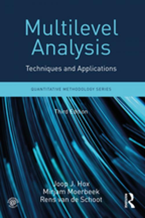 Cover of the book Multilevel Analysis by Joop J. Hox, Mirjam Moerbeek, Rens van de Schoot, Taylor and Francis