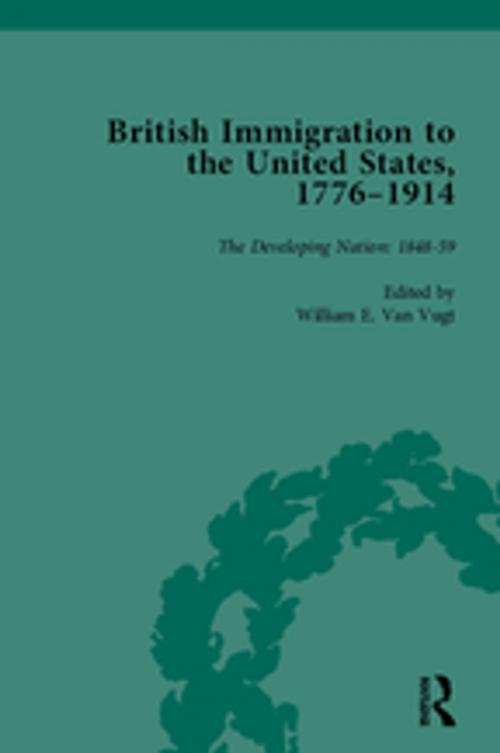 Cover of the book British Immigration to the United States, 1776–1914, Volume 3 by William E van Vugt, Taylor and Francis