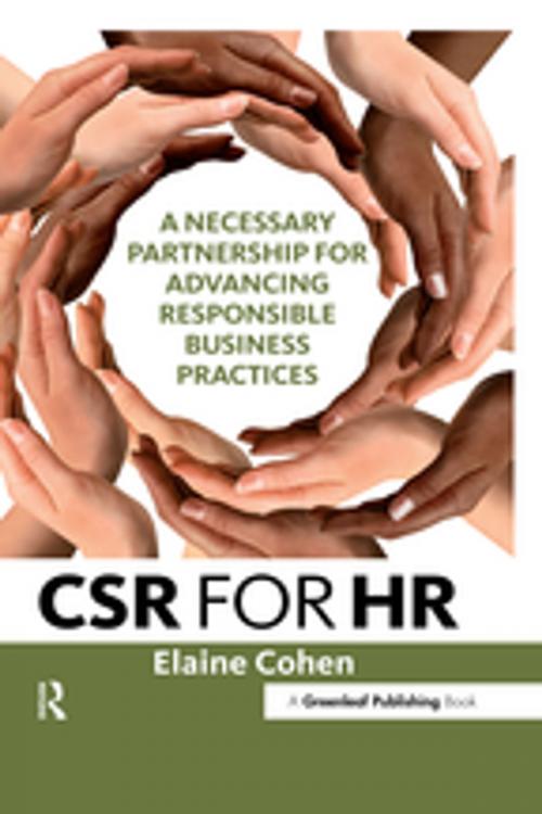 Cover of the book CSR for HR by Elaine Cohen, Taylor and Francis