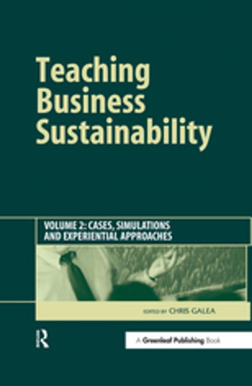 Cover of the book Teaching Business Sustainability Vol. 2 by , Taylor and Francis