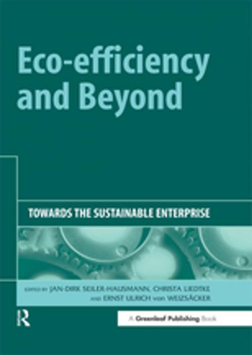 Cover of the book Eco-efficiency and Beyond by , Taylor and Francis