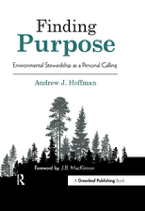 Cover of the book Finding Purpose by Andrew  J. Hoffman, Taylor and Francis