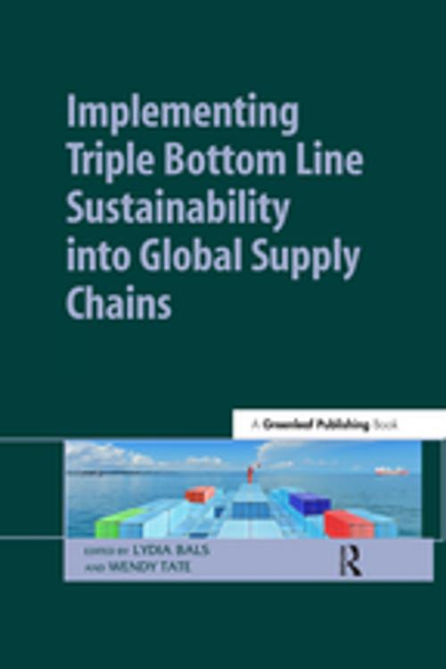 Cover of the book Implementing Triple Bottom Line Sustainability into Global Supply Chains by , Taylor and Francis
