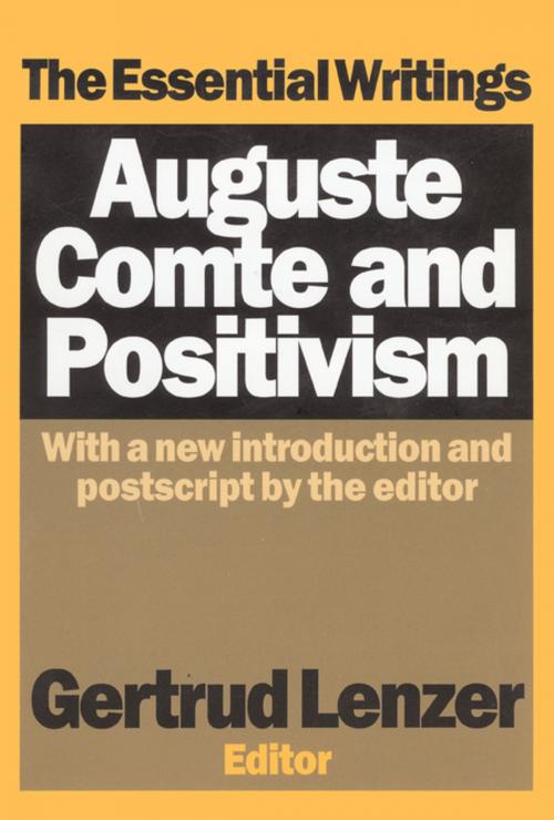 Cover of the book Auguste Comte and Positivism by , Taylor and Francis