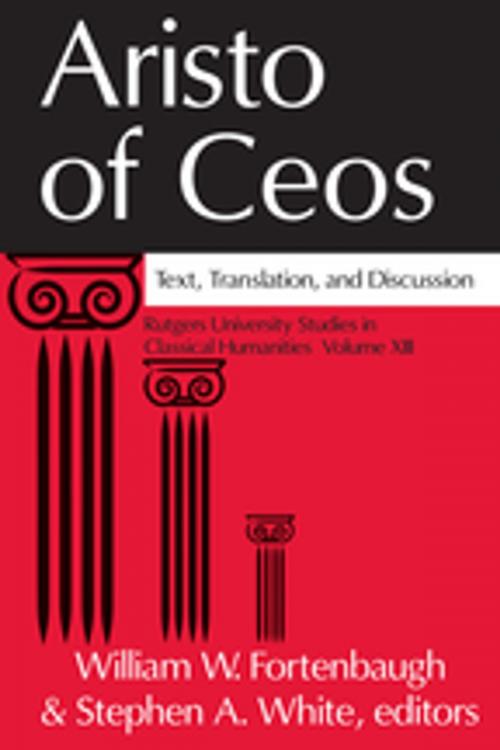Cover of the book Aristo of Ceos by , Taylor and Francis