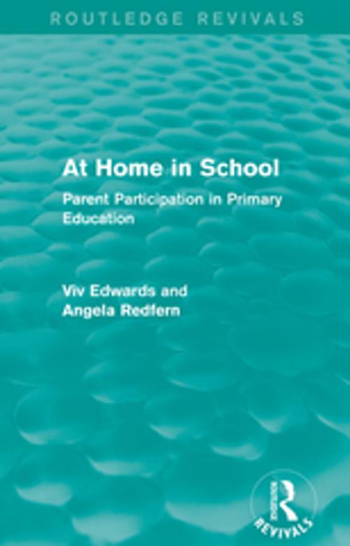 Cover of the book At Home in School (1988) by Angela Redfern, Viv Edwards, Taylor and Francis