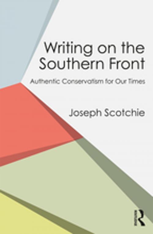 Cover of the book Writing on the Southern Front by Joseph Scotchie, Taylor and Francis