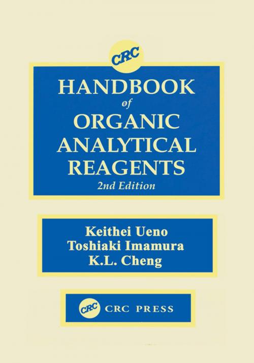 Cover of the book CRC Handbook of Organic Analytical Reagents by KuangLu Cheng, CRC Press