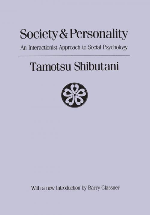 Cover of the book Society and Personality by Tamotsu Shibutani, Taylor and Francis