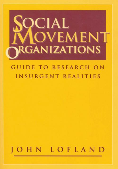 Cover of the book Social Movement Organizations by John Lofland, Taylor and Francis