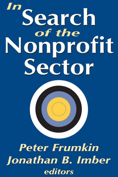 Cover of the book In Search of the Nonprofit Sector by , Taylor and Francis