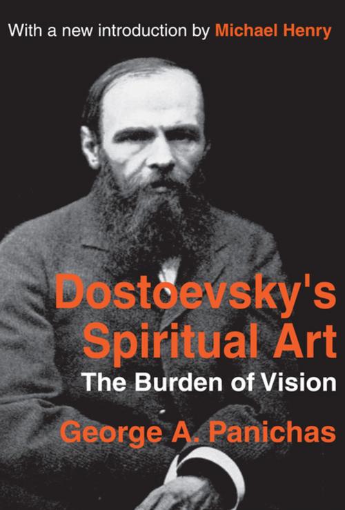 Cover of the book Dostoevsky's Spiritual Art by George Panichas, Taylor and Francis