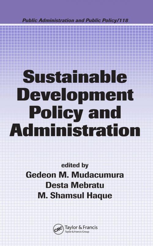 Cover of the book Sustainable Development Policy and Administration by , Taylor and Francis