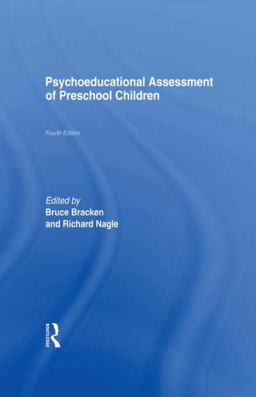 Cover of the book Psychoeducational Assessment of Preschool Children by Bruce Bracken, Richard Nagle, Taylor and Francis