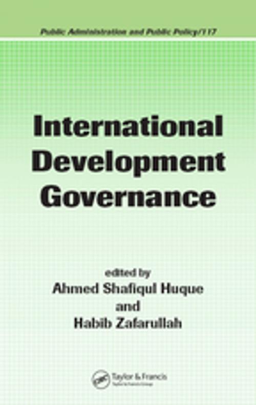 Cover of the book International Development Governance by , Taylor and Francis