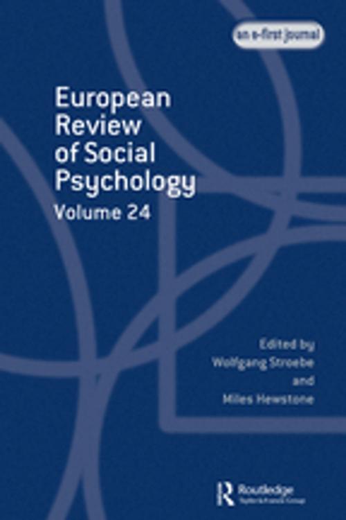 Cover of the book European Review of Social Psychology: Volume 24 by , Taylor and Francis