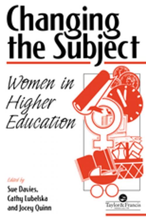Cover of the book Changing The Subject by , Taylor and Francis