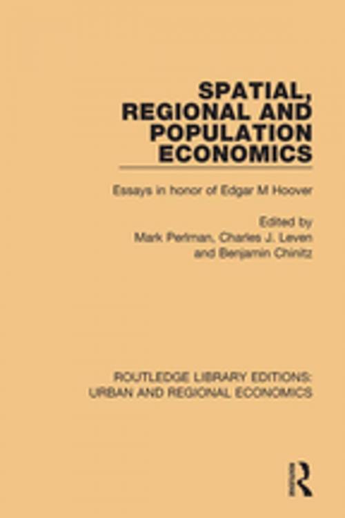 Cover of the book Spatial, Regional and Population Economics by , Taylor and Francis