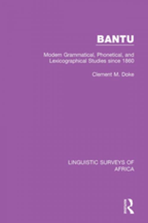 Cover of the book Bantu by Clement M. Doke, Taylor and Francis