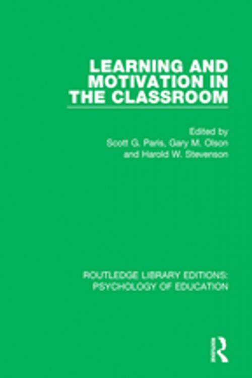 Cover of the book Learning and Motivation in the Classroom by , Taylor and Francis