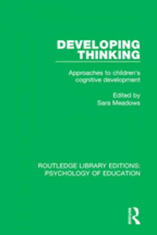 Cover of the book Developing Thinking by , Taylor and Francis