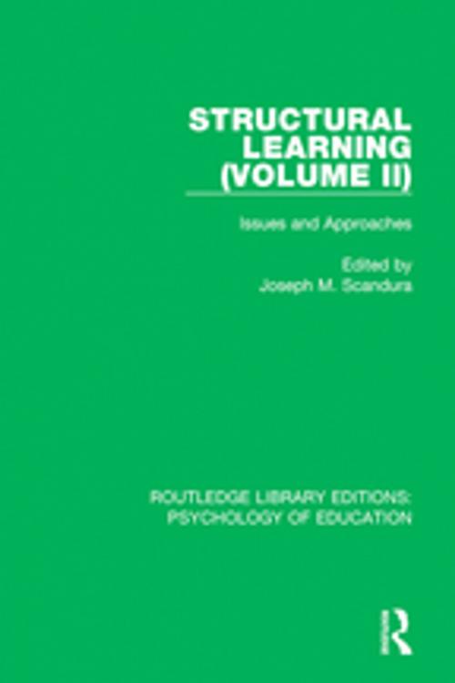 Cover of the book Structural Learning (Volume 2) by , Taylor and Francis