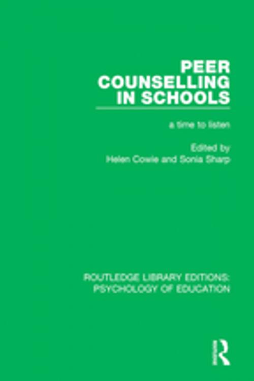 Cover of the book Peer Counselling in Schools by , Taylor and Francis