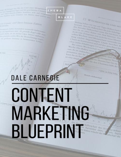 Cover of the book Content Marketing Blueprint by Dale Carnegie, Lulu.com